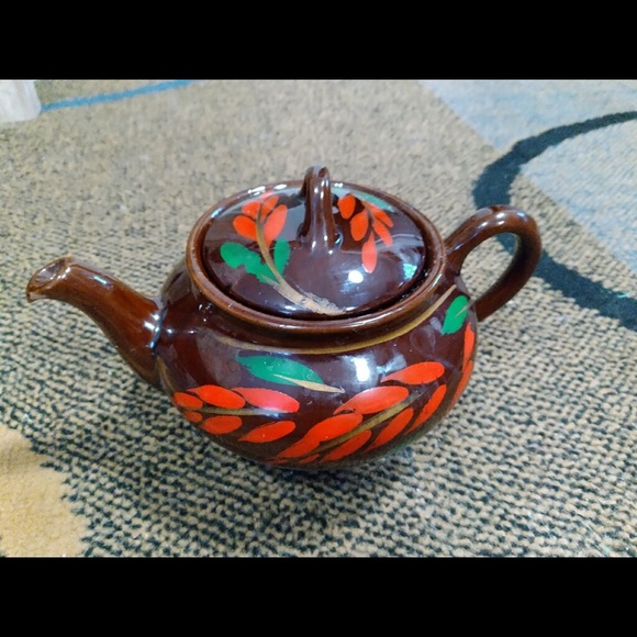 Vintage Royal Canadian art pottery teapot